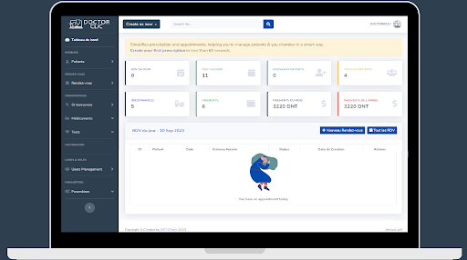 Doctorclic – Système de Gestion de Cabinet Médical DSTV