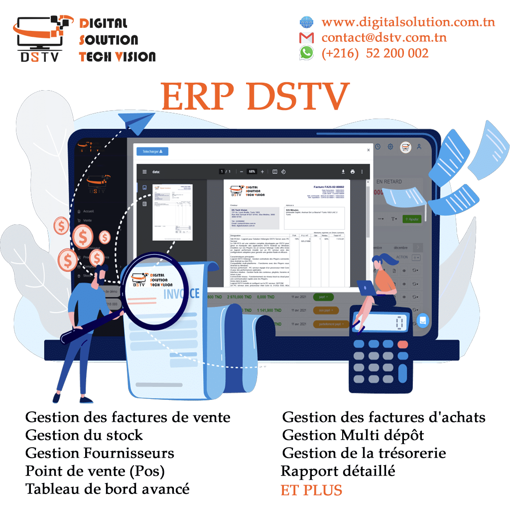 DSTV ERP – Facturation & Gestion de Stock